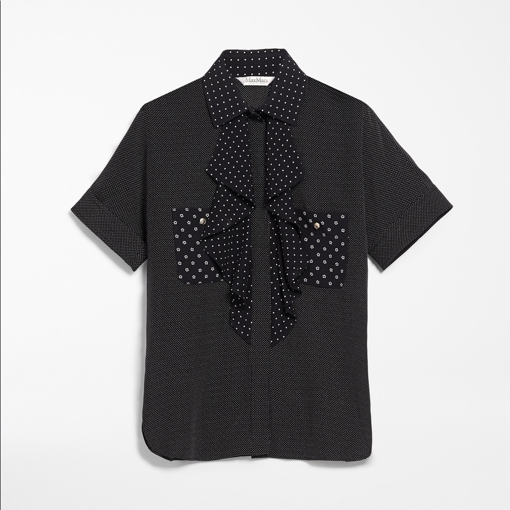 Max Mara Silk Ruffle Button up new season